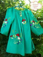 Bluza panza topita verde smarald